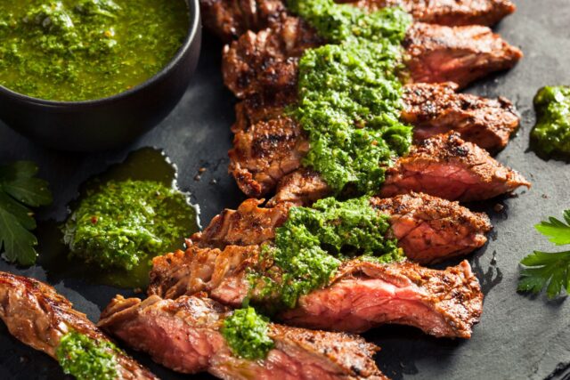 Chimichurri steak