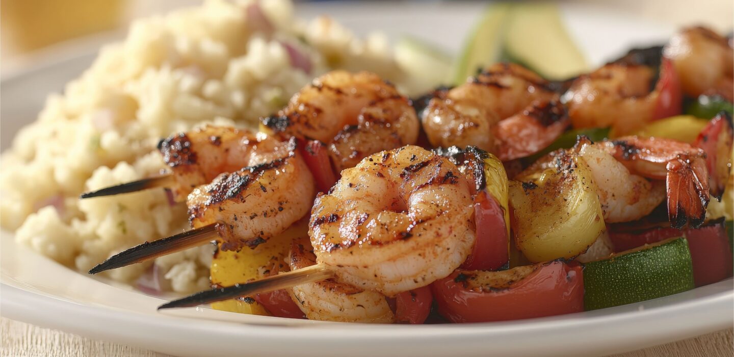 Shrimp skewer