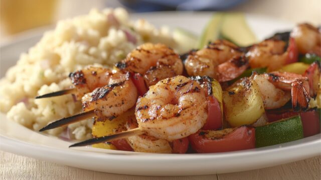 Shrimp skewer